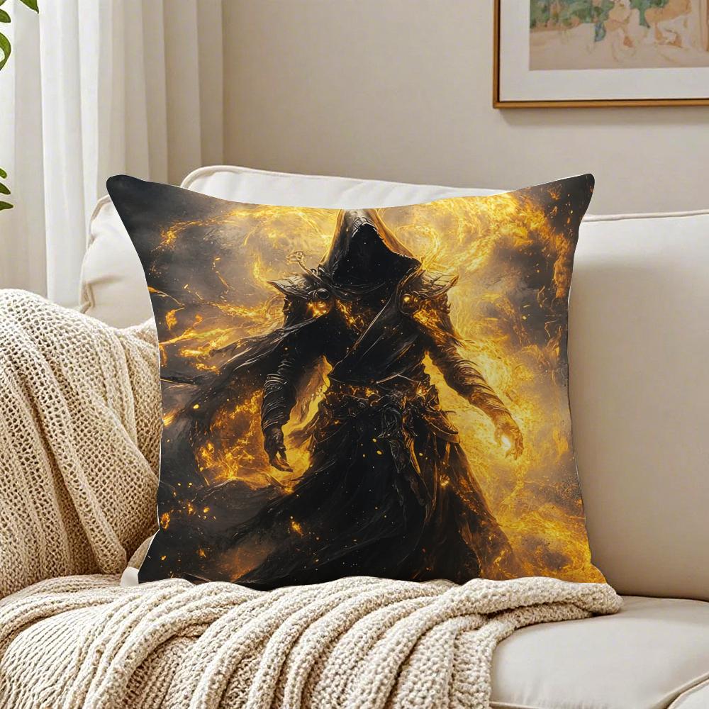 Epic Fantasy Global Game WWorld of Warcraft Cushion Cover Pillowcase Antidustmite Living Room Sofa Decor Cushion Room