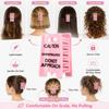 Caution Over Simulated Hair Clip Funny Warning Sign Hair Claw Clip Purple