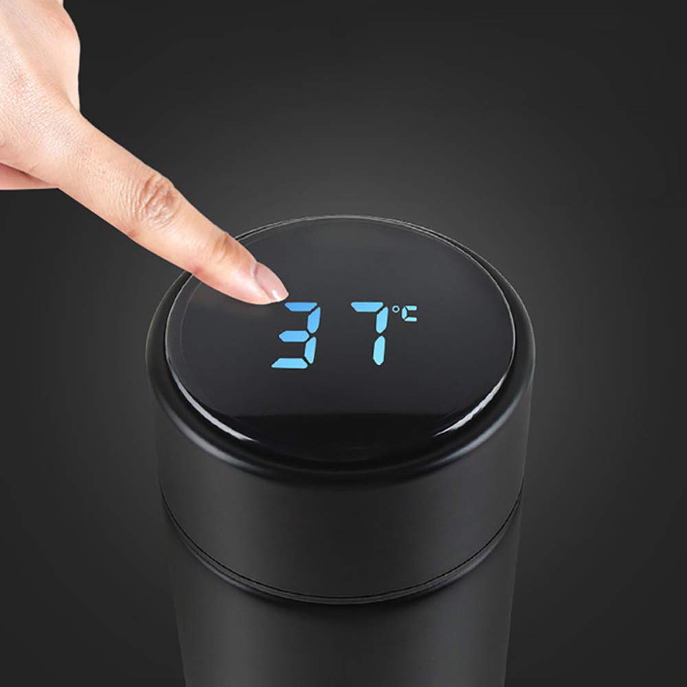 Custom Name Smart Digital Water Bottle Keeps Cold and Heat Thermal Bottle Stainless Steel Thermos for Baby Children Kids