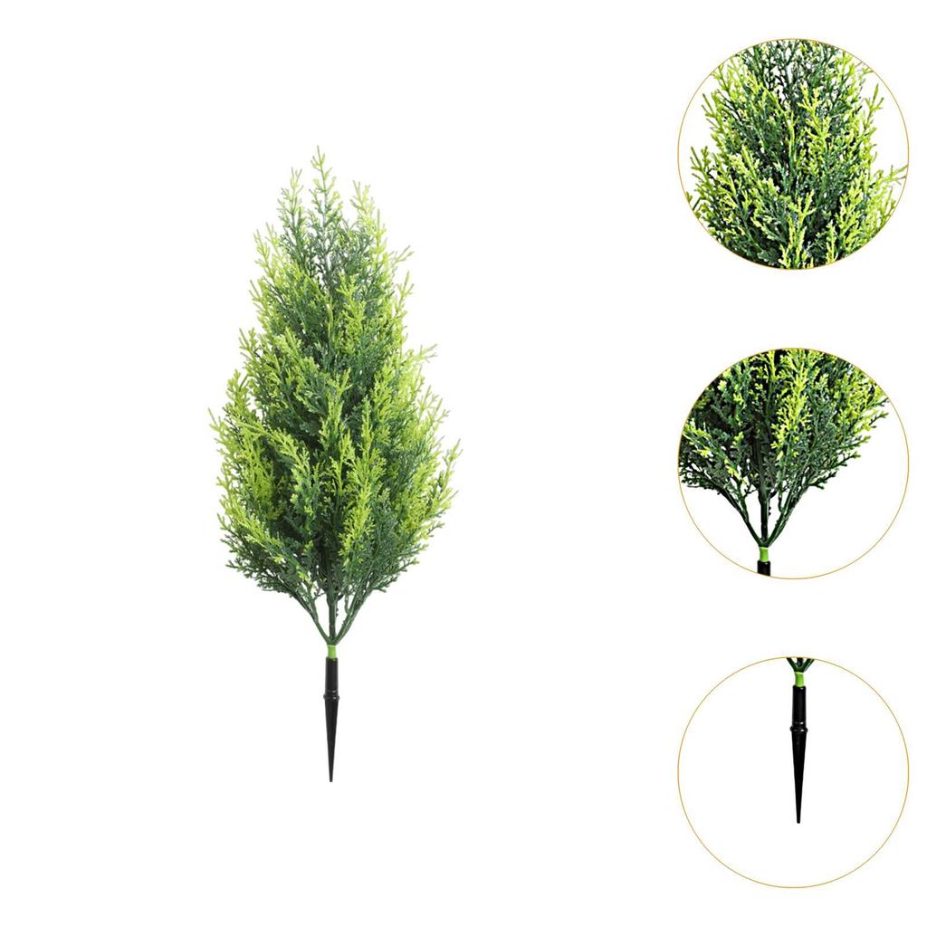 Garden Artificial Plant Stake Reusable Landscape Artificial Plant with Ground Spike for Farmhouse Balcony Lawn Porch Pathway