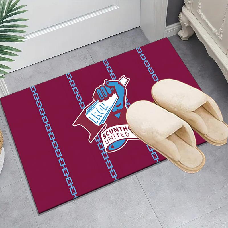 1PC Scunthorpe Fc Emblem Floor Mat for Living Room, Game Rooms, Office, Bedroom, Office Floor Mat Playful Design, Christmas fan gifts
