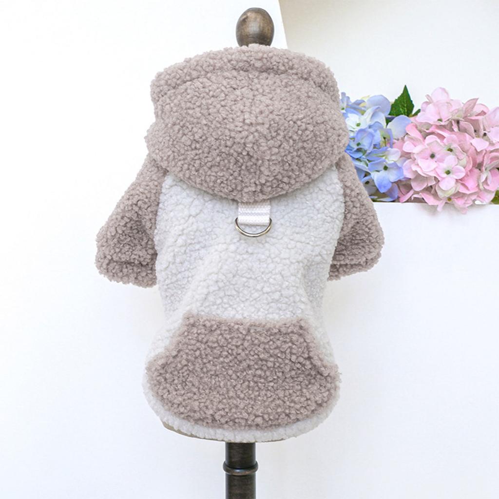 Dog Fleece Coat Pet Cold Weather Clothes Winter Doggies Sweatshirt Warm Pet Apparel Jackets Dog Sweaters for Small Dogs