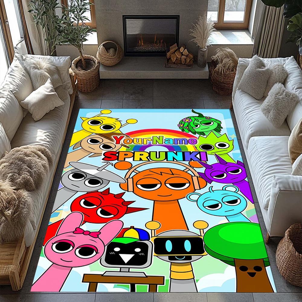 Numberblocks Customize Text Carpet Perfect for Playrooms Bedrooms Balcony Hallway Antislip Carpet Office home decor Perfect Gift for Women/Men