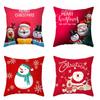 Christmas Cushion Cover  Decoration Home Santa  Decorations  Gift Navidad Happy New Year 2022