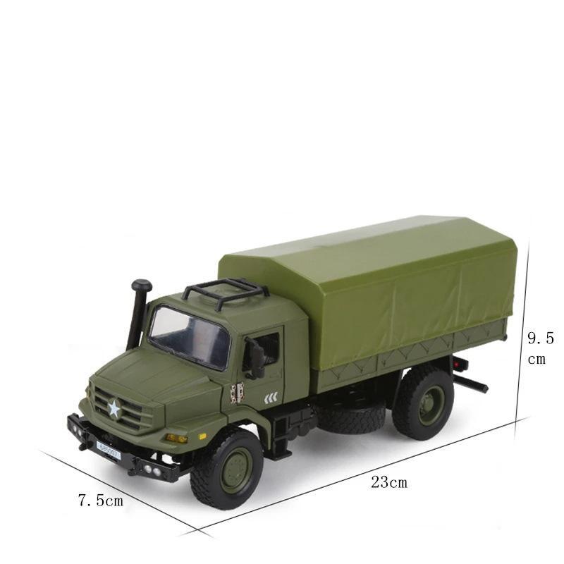 1/36 Military Transportation Truck Toy Car Vehicle Diecast Miniature Model Doors Openable Collection Gift For Boy Children