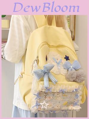 Street Style Student Backpack With Nylon For Girls And School Use