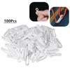 100 Pieces Mini Plastic Carabiner Hooks Buckle Clips for Paracord Keychain Bag Strap Parts
