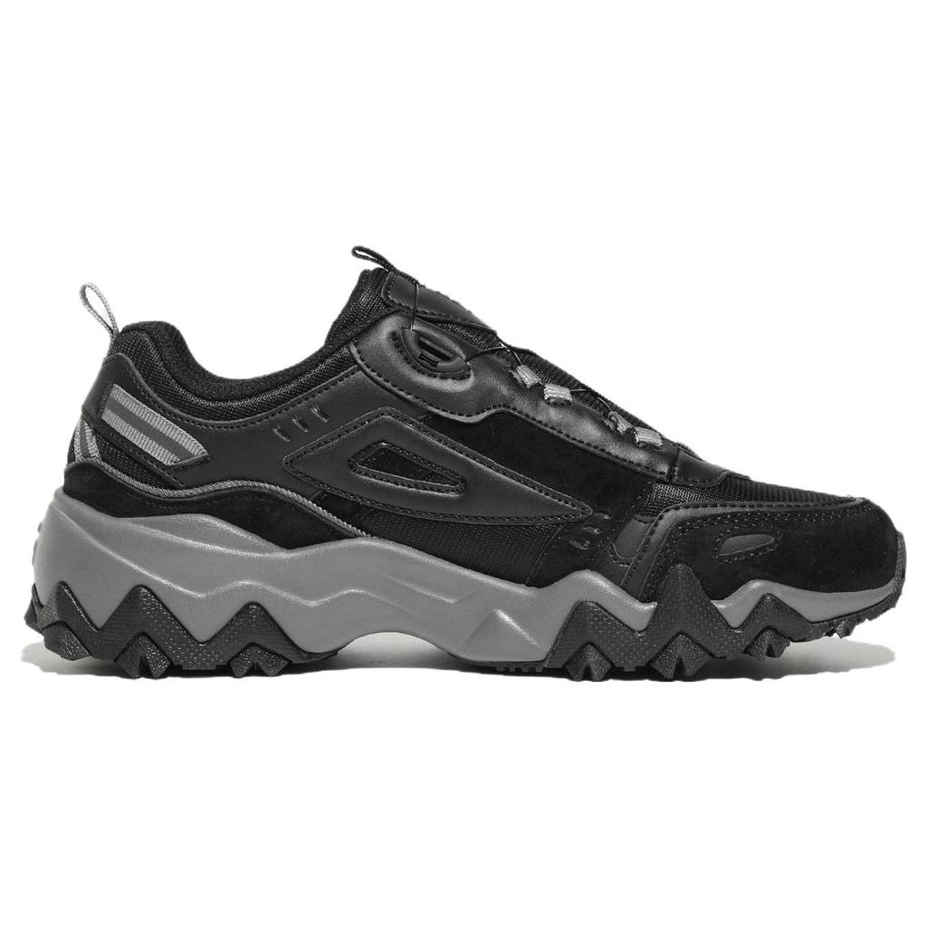 FILA Oakmont Tr Dial V2 Sports Low top Casual Shoes Unisex Black Gray Korean Style 1JM02613F_001