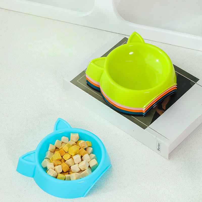 Haustiernapf Hundenapf Katzenohr Einzelnapf Reisnapf Umkippsicher Hundenapf Katzenfutter-Napf Zubehör für kleine Hunde und Katzen