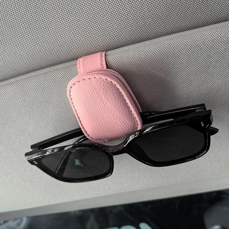 Universal Car Sun Visor Glasses Holder - Multifunctional Clip for Sunglasses and Storage
