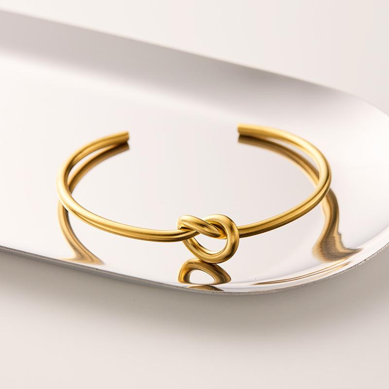 Stainless Steel Bracelets Vintage Fashion Woven Twist Texture Bangles for Women Men Jewelry Statement Streetwear Goth Gifts