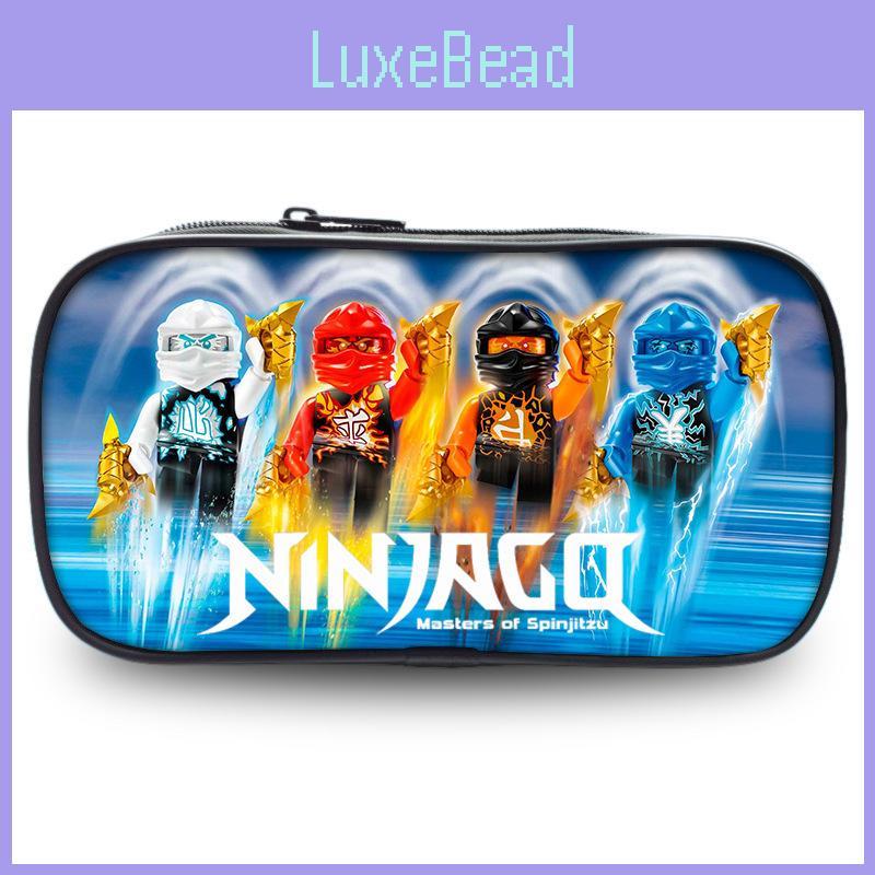 Ninjago Pencil Case For Students With Nylon Material And Storage Pocket