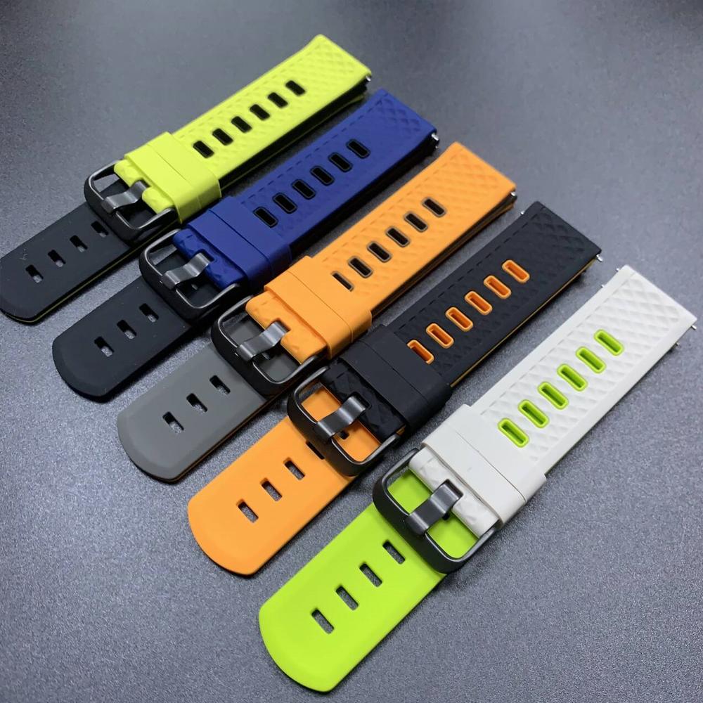 22mm Smartwatch Armband für COROS APEX 4 42mm 2 Pro 46mm/PACE Pro 3 Weiches Silikon Uhrenarmband für COROS PACE 4 Sport Armbänder