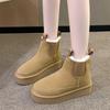 Fashion Versatile Warm Snow Boots Women's Autumn and Winter New Cotton Shoes Thick Soles Increase One Pedal Women's Shoes Tide Cotton