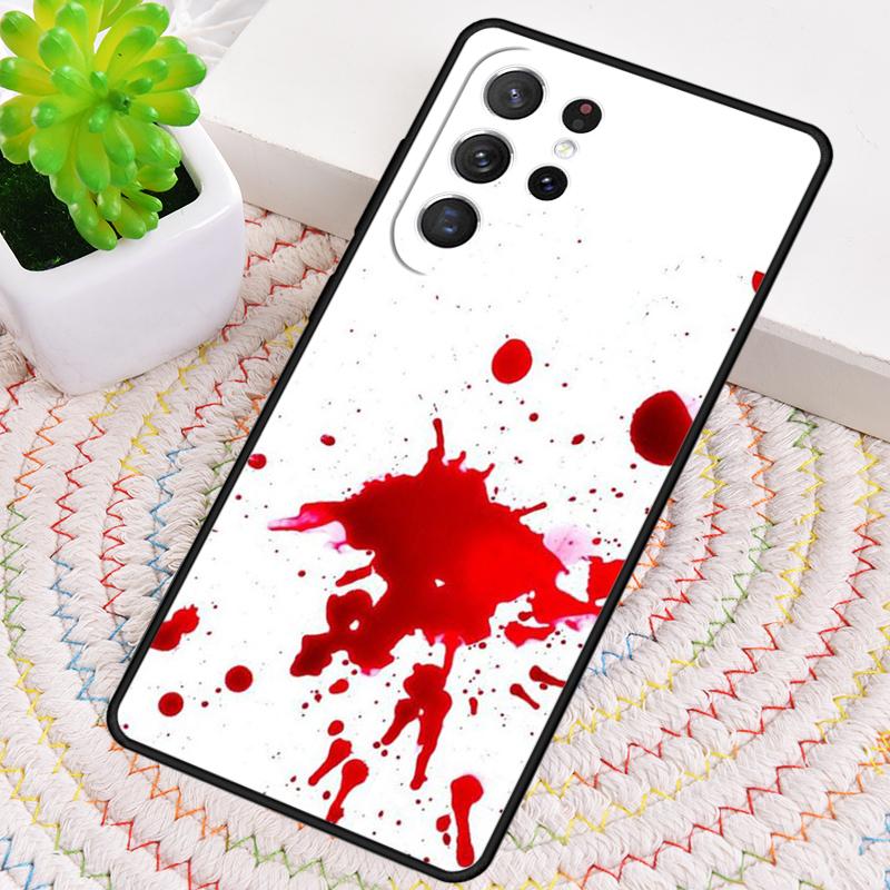 HALLOWEEN BLOODY SPLATTER Silicone Phone Case For Samsung Galaxy Note 10 Pro S26 S25 S24 S23 S22 S21 Plus S25Ultra Capa Cover