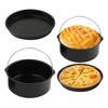Round Air Fryers Pads Carbon Steel Liners Nonstick Cooking Accessory Air Fryers Basket Suitable for Air Frying Use