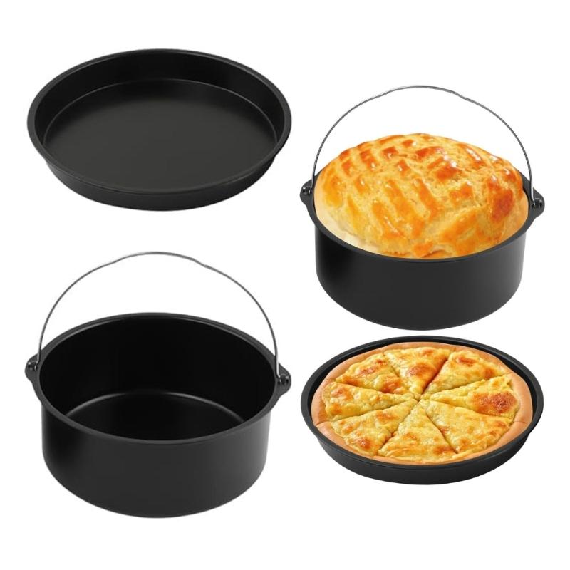 Round Air Fryers Pads Carbon Steel Liners Nonstick Cooking Accessory Air Fryers Basket Suitable for Air Frying Use