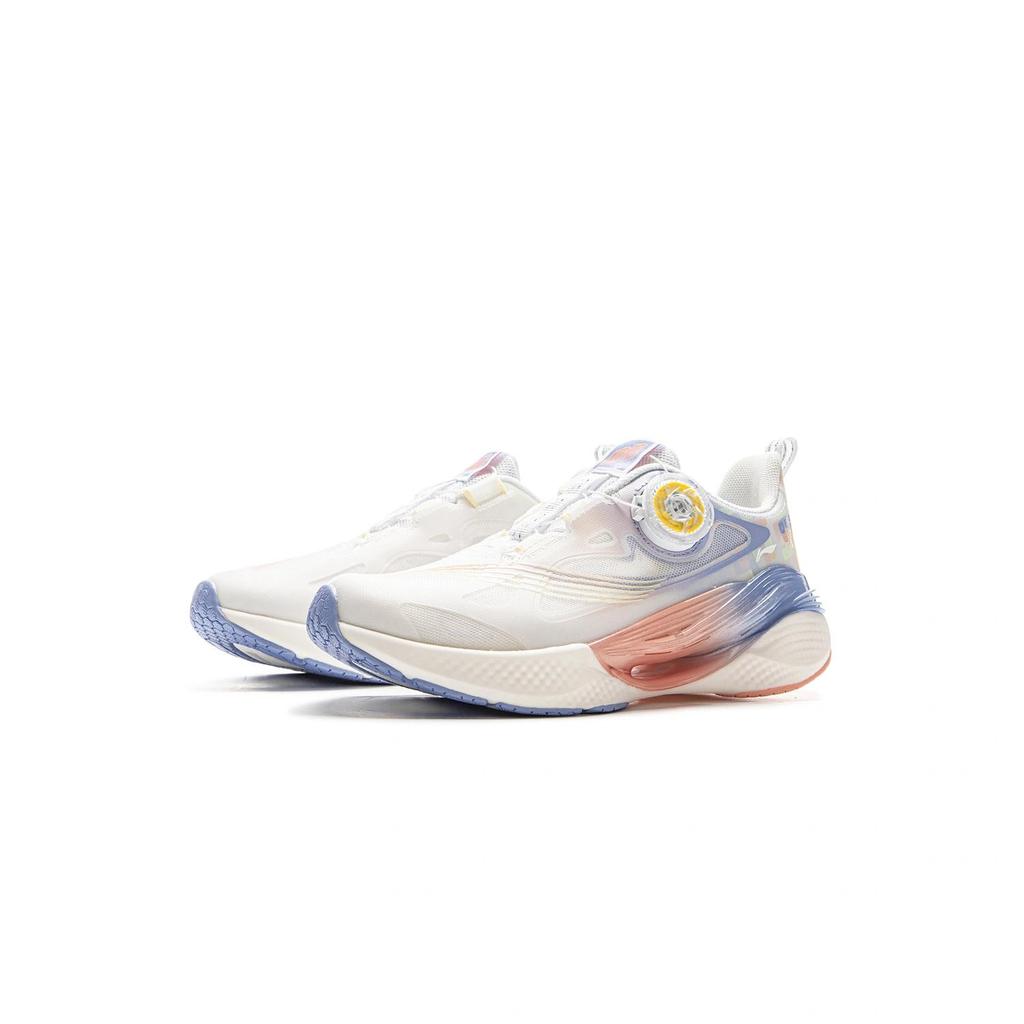 Li Ning Kids Running Fashion Versatile Comfortable Practical Low-Top Running Shoes Kids Sneaker Standard-White Snow-Blue Purple YKFV078-4
