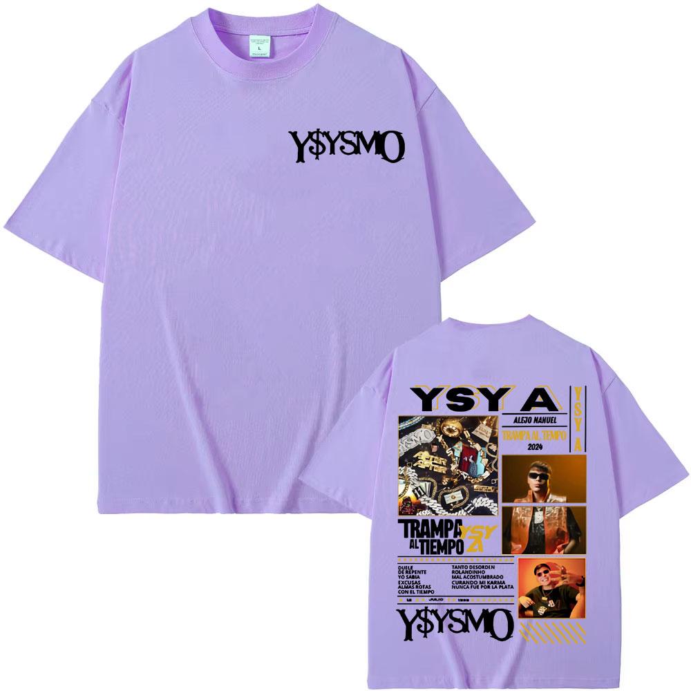 Rapper Ysy A Trampa Al Tiemopo Album Tour 2025 T Shirts Men Women Retro Fashion Gothic Tshirt Casual Cotton High Quality T Shirt
