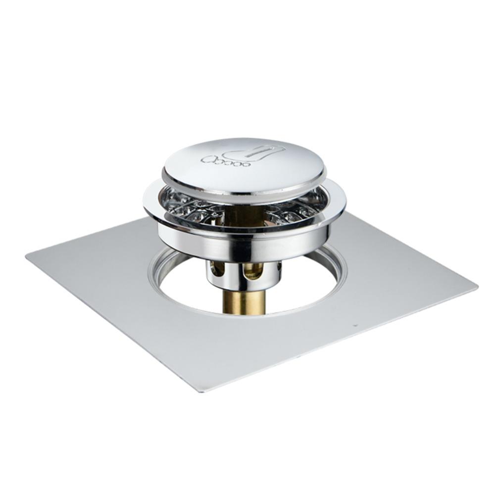 Pedal Type Shower Foot Floor Drain Pop Up Bounce Sewer Floor Strainer Press-Type Floor Drain