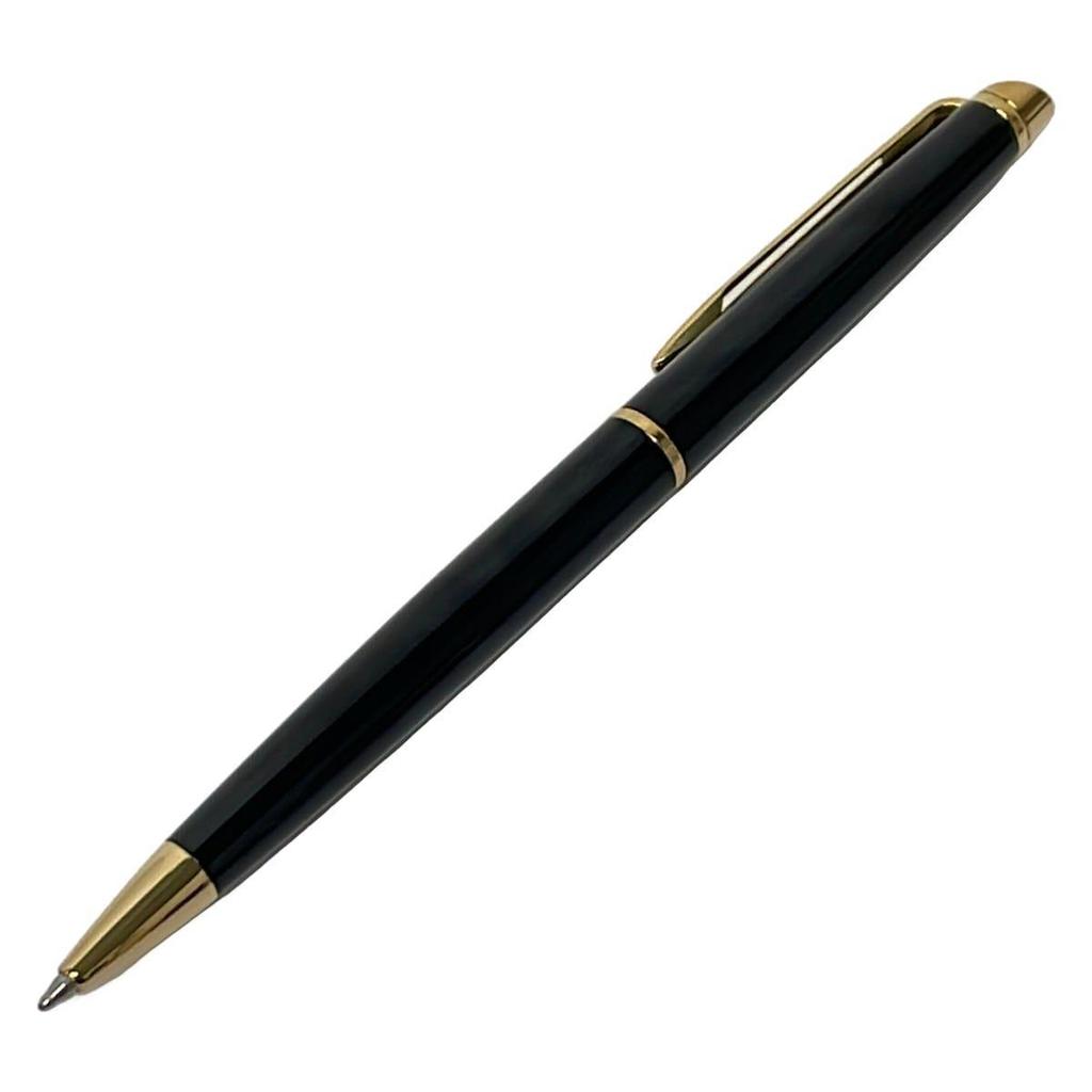 Used WATERMAN Ballpoint Pen Excellent Condition - Black x Gold Ink Included (Black)