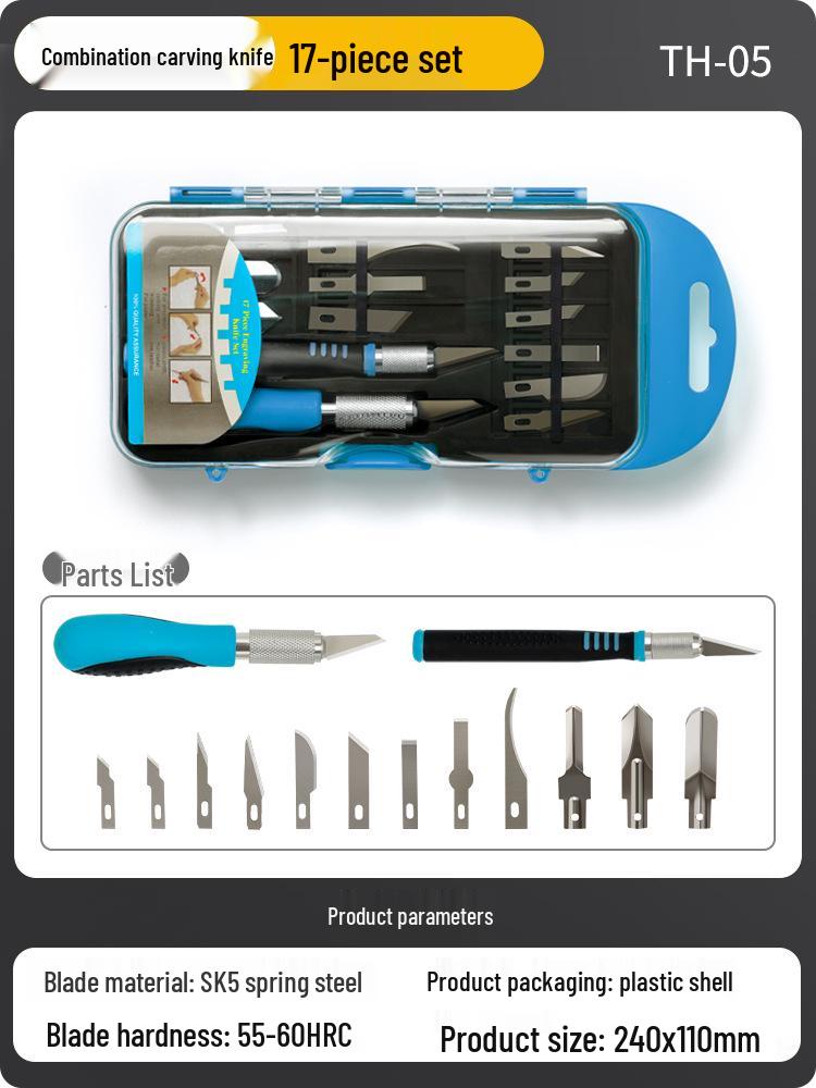 Handmade Carving Knife & Stamp Set for DIY Paper, Fruit, and Vegetable Engraving
