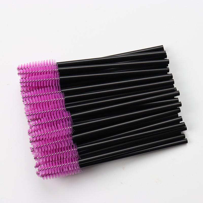 50-Pack Disposable Spiral Mascara Wands & Eyebrow Brushes