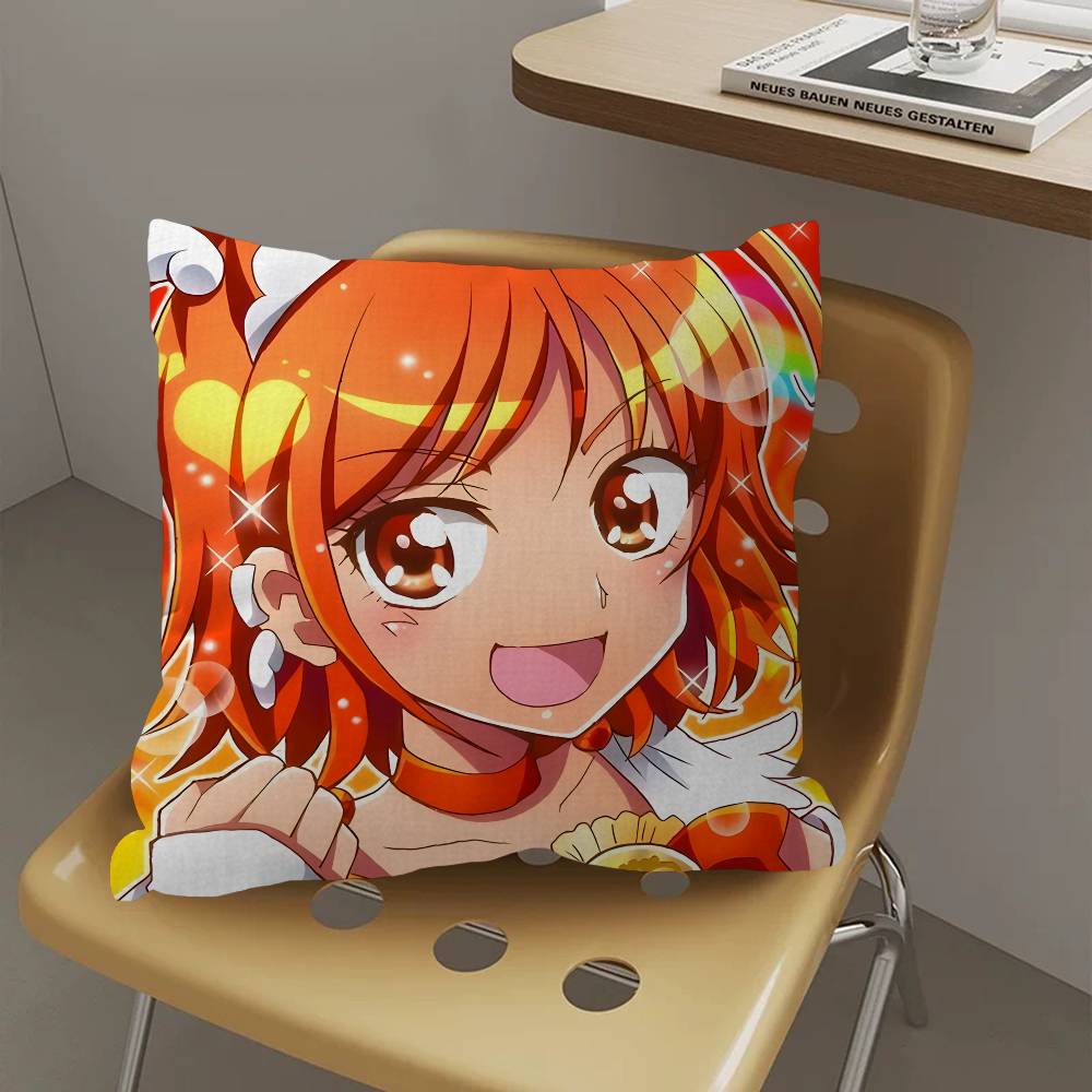 Smile Precure Anime Cushion Cover Decorative Pillow Sofa Home Decor Case Pillow Cases