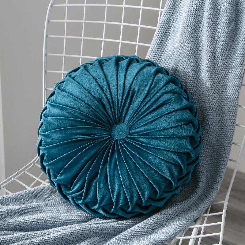 Fløyelspute Myk dekorativ solid rund sittepute for hjemmeinnredning Sofa Sofa Stol Soverom Gulv Innflyttingsgave