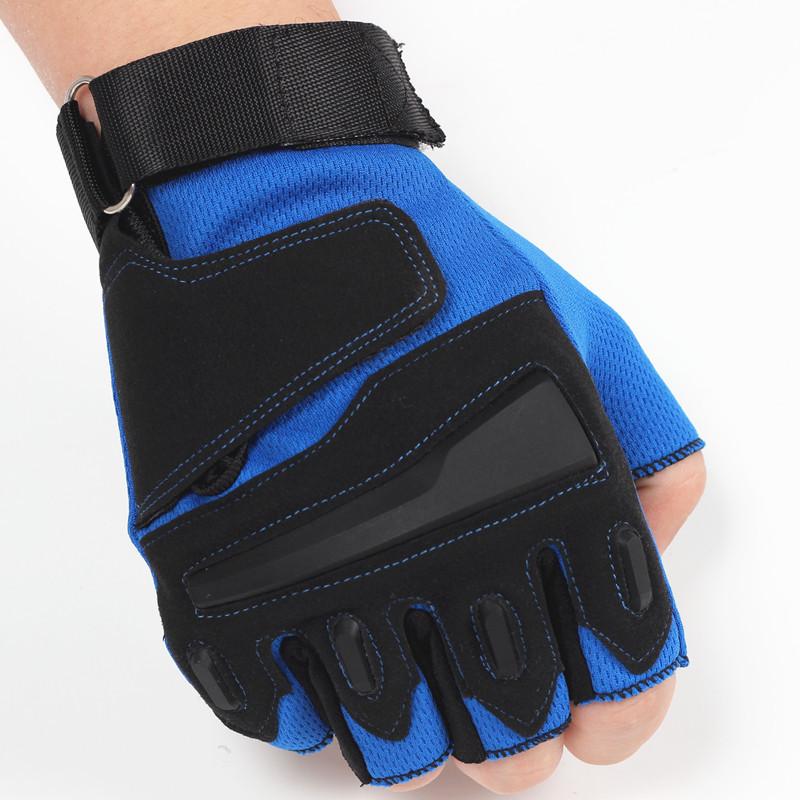 Coexistence Unisex Half-Finger Gym Gloves for Fitness Breathable Ventilated Polyester for Weight Lifting Exercise
