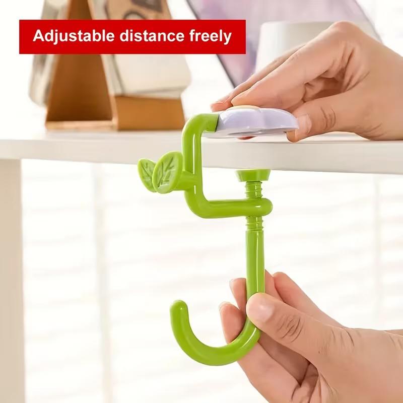 Flower Bag Hook, No Drill Desk Hanger, Portable Clamp For Table Edge, Side Mount Organizer For Student School Classroom Desk
