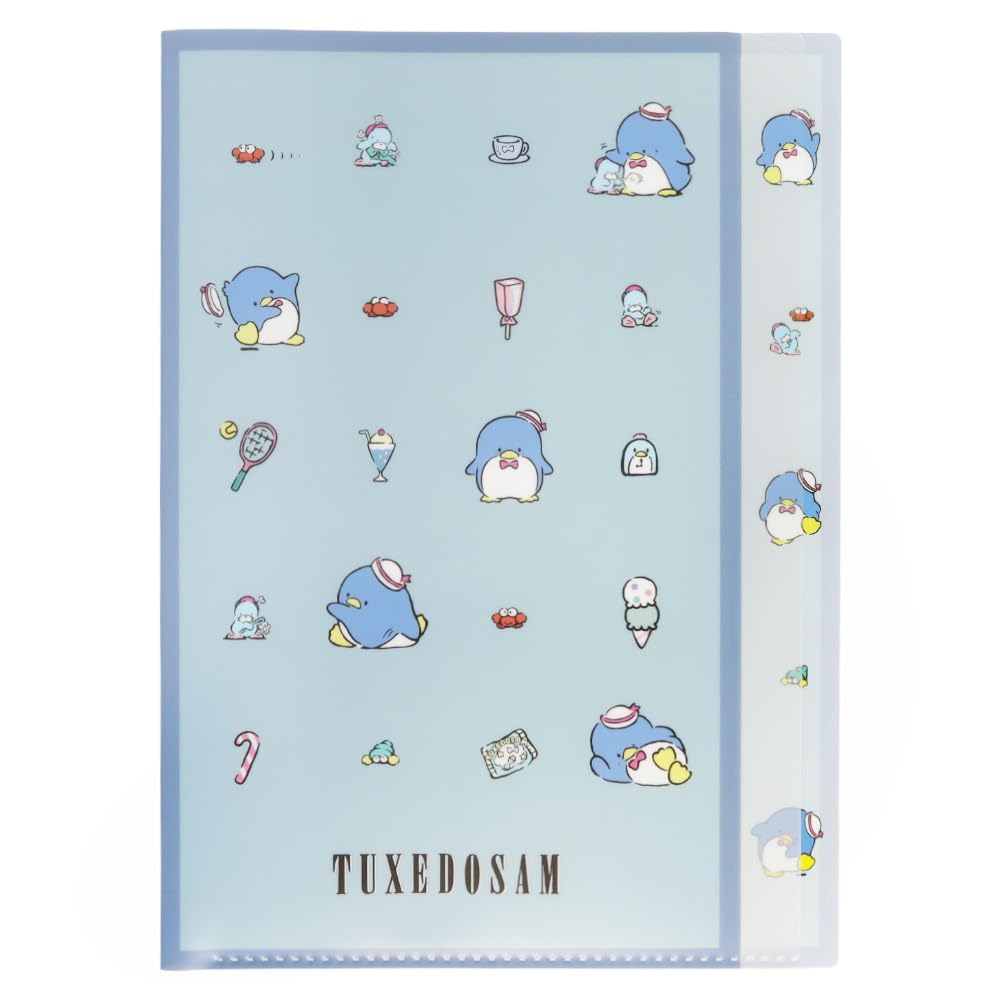 

Sunstar Stationery Sanrio Clear File A4 Retro Sanrio Characters Tuxedo Sam S2136864 Die-Cut