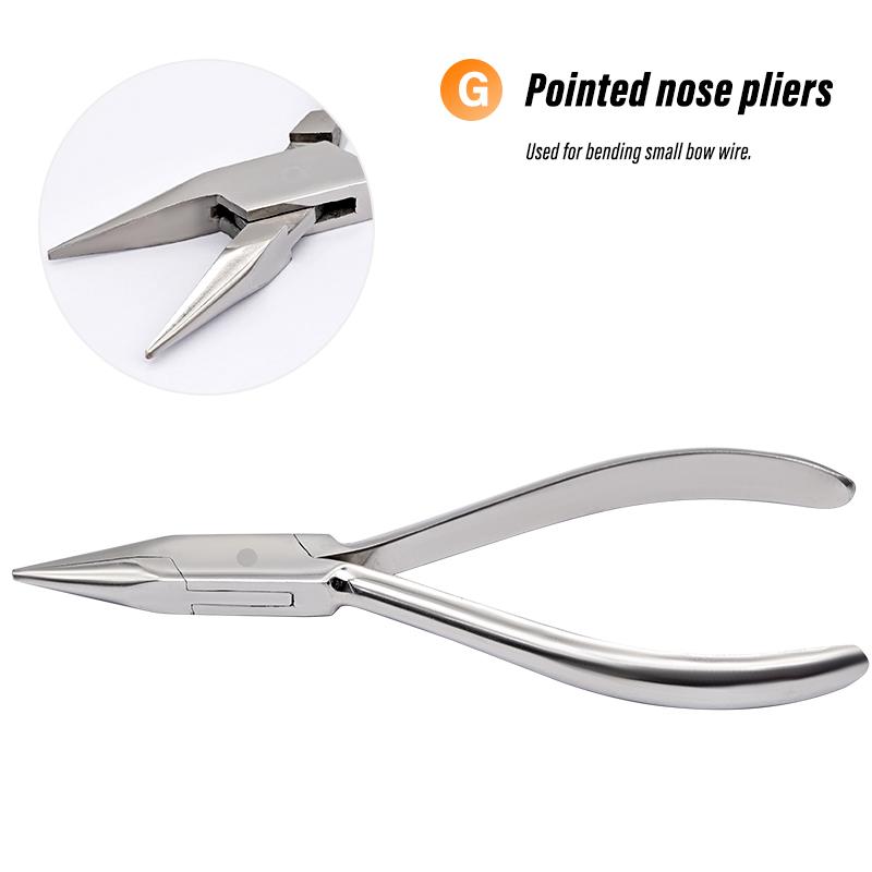 1Pc Dental Plier Curving Wire Distal End Ligature Cutter Bracket Removing Forcep Flat Sharp Trigeminal Top Orthodontic Pliers