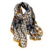 Cashew Color Matching Scarf Cotton and Linen Shawl Long Large Size Travel Scarf Retro Scarf Autumn and Winter New Women
