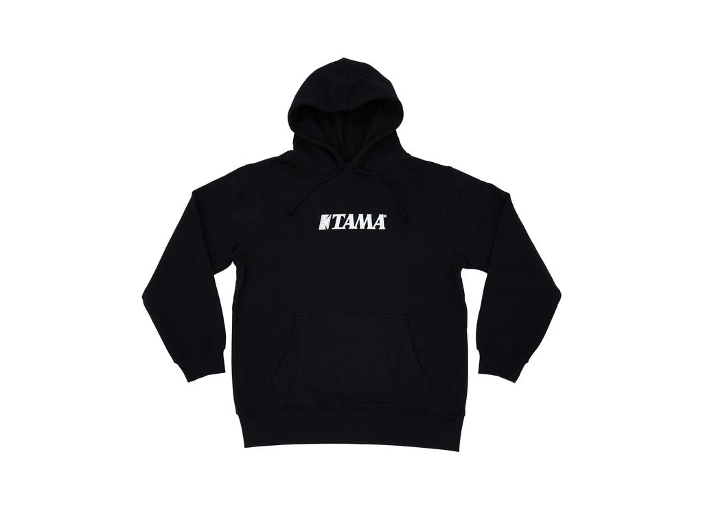 TAMA Logo Pullover Hoodie, Black, Size L, TAMP001L
