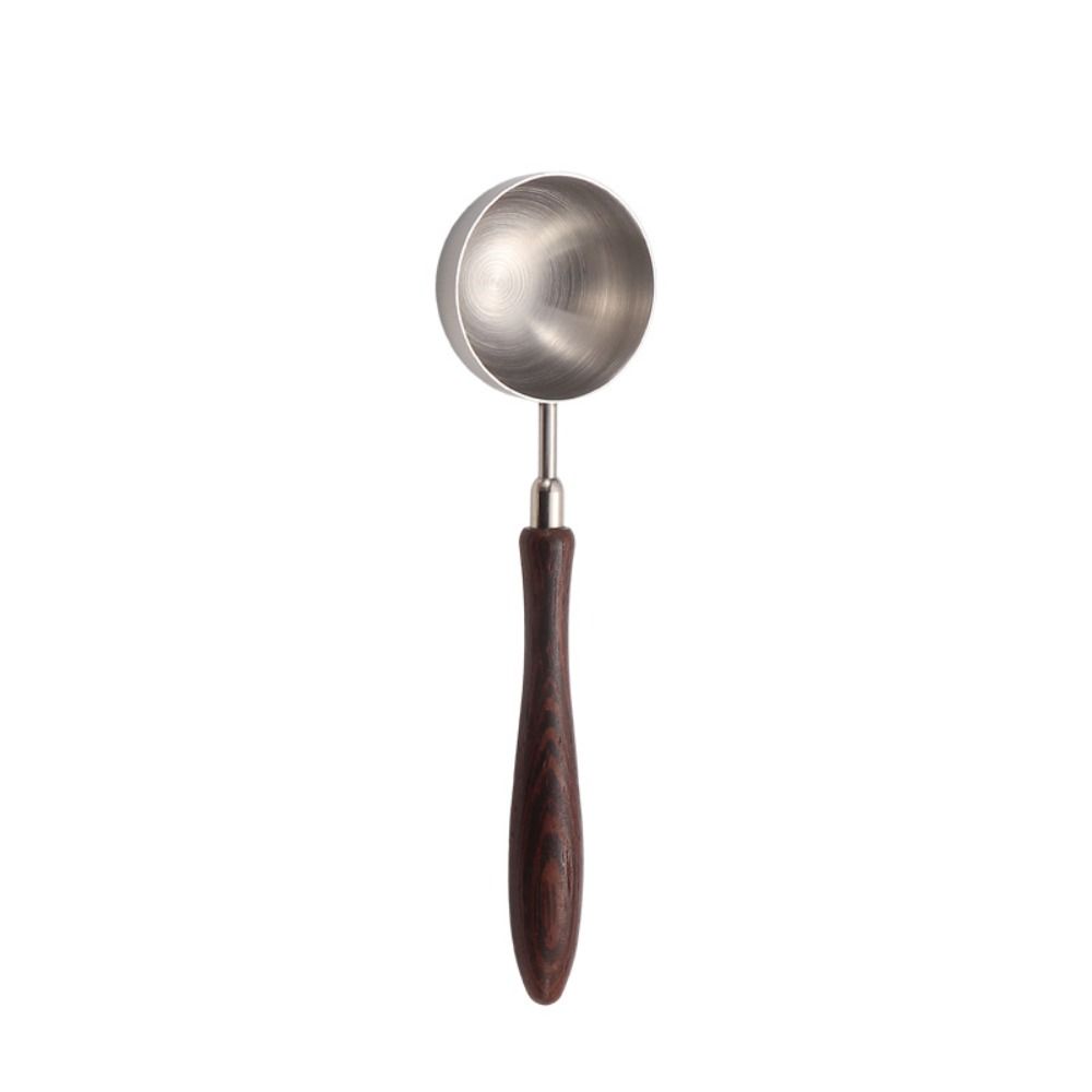 Stainless Steel Long Coffee Scoop Spoon Wood Handle Measuring Spoon Tea Scoop Spoon Kitchen Tool