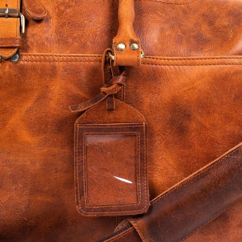 Leather Duffle Bag: Full Grain Weekender Travel Bag