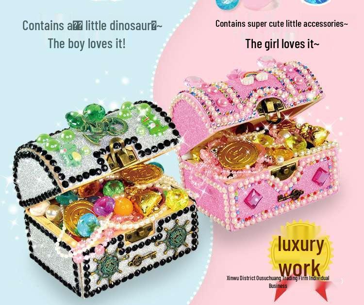 DIY Mystery Egg Puzzle Treasure Chest: Creative Wooden Storage Box & Lucky Bag Gift for Kids