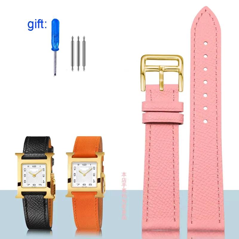 Классический ремешок для часов из натуральной кожи подходит для часов Hermes 14/16/18/20 — фото 14