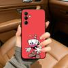 Funda de Teléfono Linda de CupHead y MugMan Para Samsung Galaxy A73,A71 A72,A70,A53,A52,A51,Funda Negra de Silicona Suave