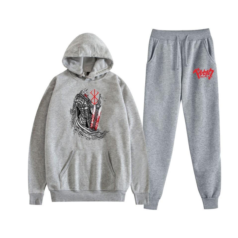 Sword wind legend Berserk new animation fleece loose men's and women's hooded sweater set hoodie