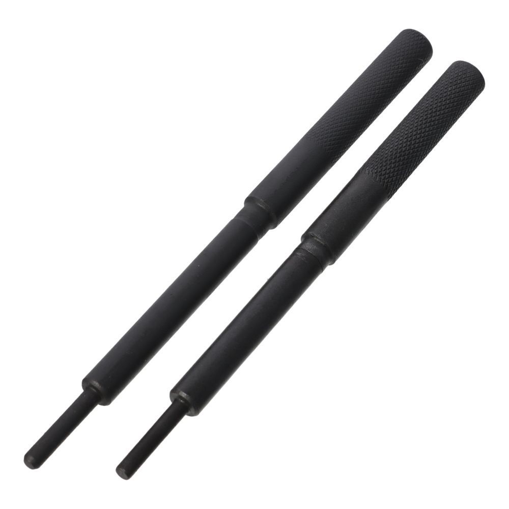 2 Pcs Dia: 5mm and 5.5mm Engine Valve Guide Tool Metal Dark Gray Grinding Stick Lapping Tool