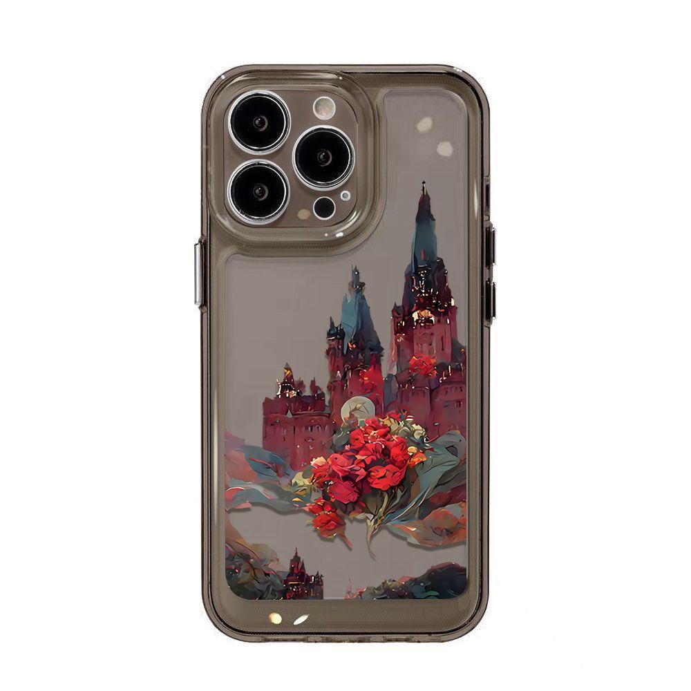 Retro Flower Castle for iPhone16PorMax New Phone Case 13 Apple 12/14 Retro 15