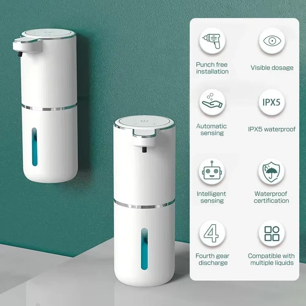 Automatic Sensor Soap Dispenser Non-contact Foam Soap USB Charging Desktop Wall-mounted Dual-purpose Mobile Phone Washer