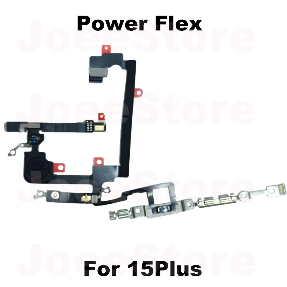 1pcs Power Volume Button Mute Switch Flex Cable for iPhone 15 16 Pro Max Plus Volume Button Control Cable Repair Part