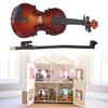 Dollhouses Violin and Stand Set Supplies for Garden, Office Display Music Instrument Party Decors