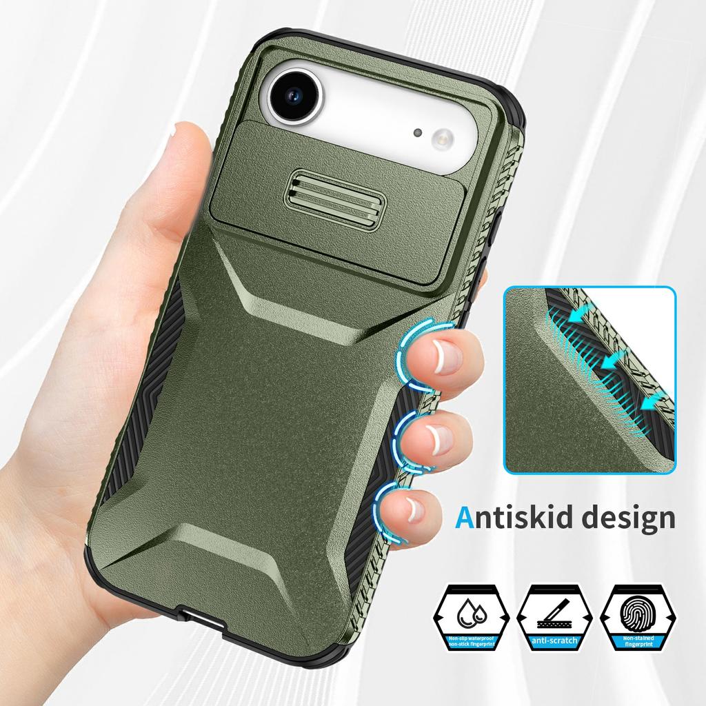 For iPhone 17 Air Case Camshield TPU+PC Phone Cover Non-Slip Side Edge