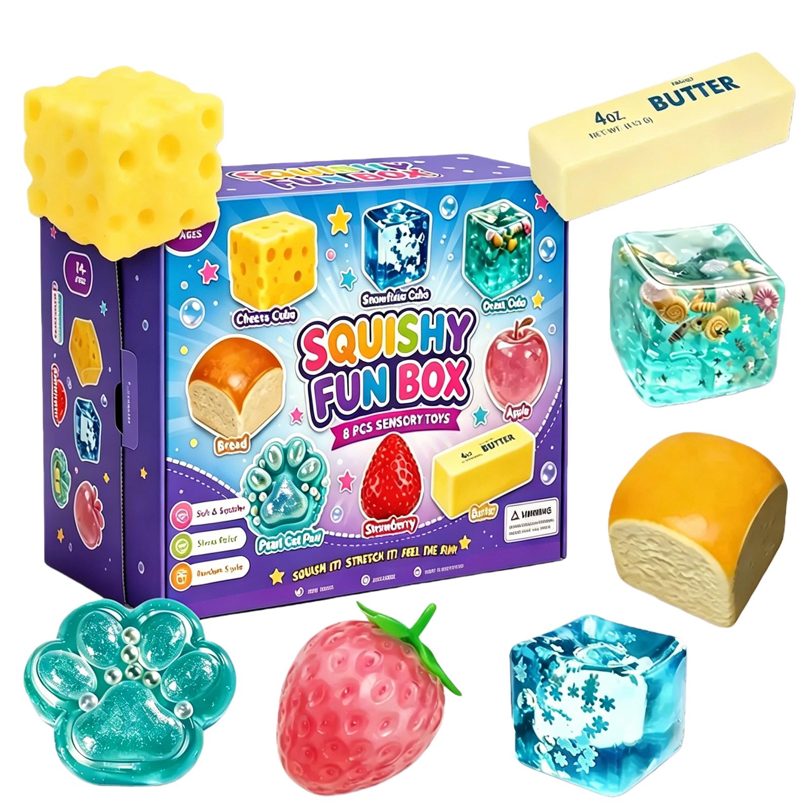 8-Piece Set  Box Slow Rising Squeeze