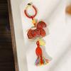 Tassel Horse Year Pendant Good Luck Home Decor New Year Pendant Handmade Chinese Style Zodiac Horse Keychain Bag Charm