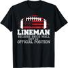 Football Lineman Weil Backsteinmauer O-Line D-Line Lineman T-Shirt